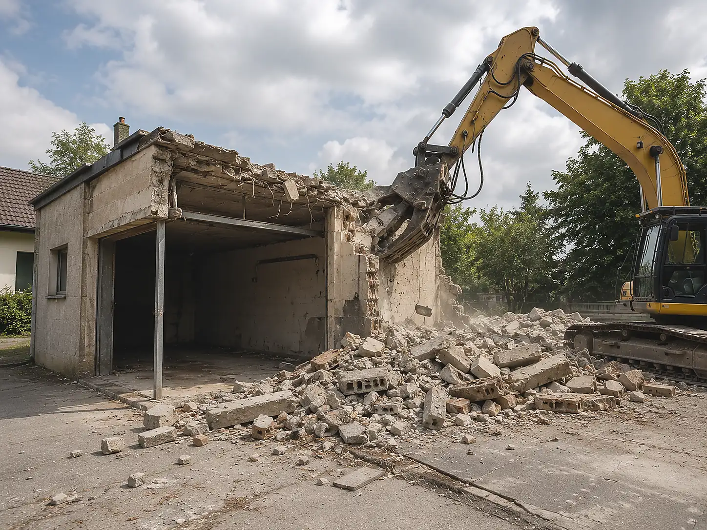 Abrissarbeiten und Rückbau