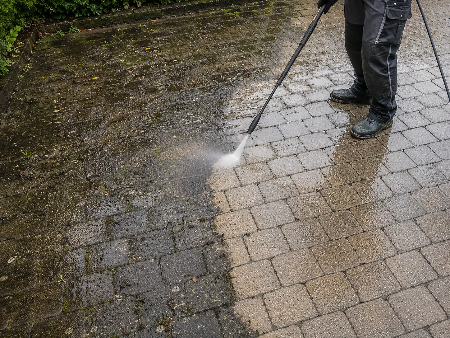 Pflaster reinigen